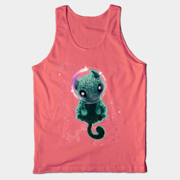 Spotted Space Kitten Tank Top by Sarah Butler